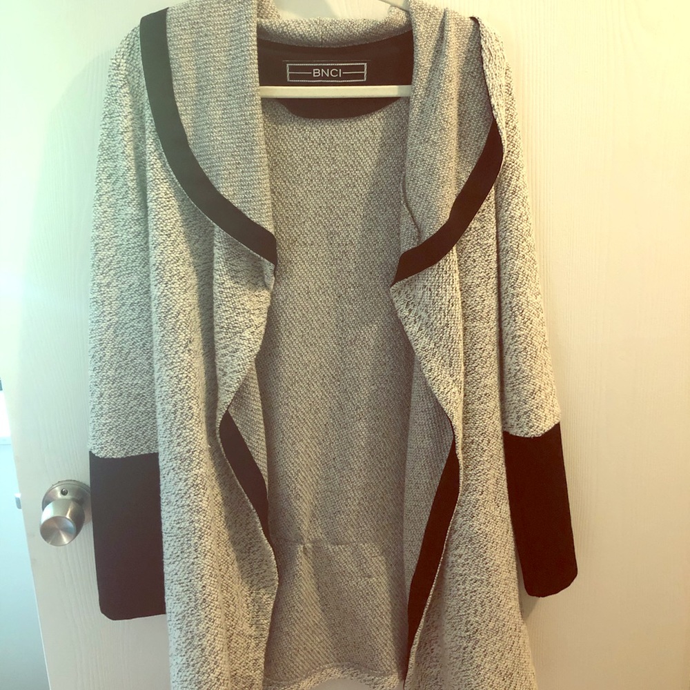 Long stylish coat perfect for brisk weather.